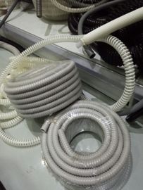 Grey Flexible PVC Reinforced Tube , PVC Reinforced  Tubing For Telcom Cable