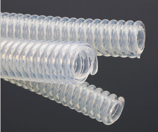 Grado médico acanalado silicón transparente FDA de la tubería flexible certificado