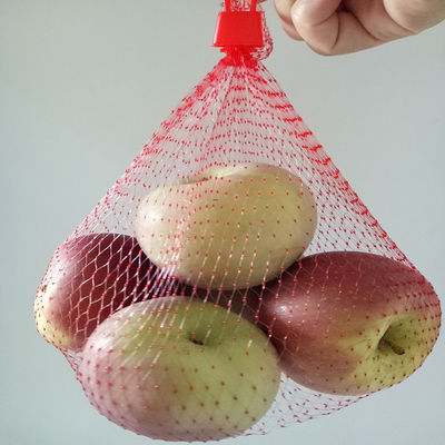 Fruta del LDPE Mesh Vegetable Storage Bags For de 80 Mesh Red