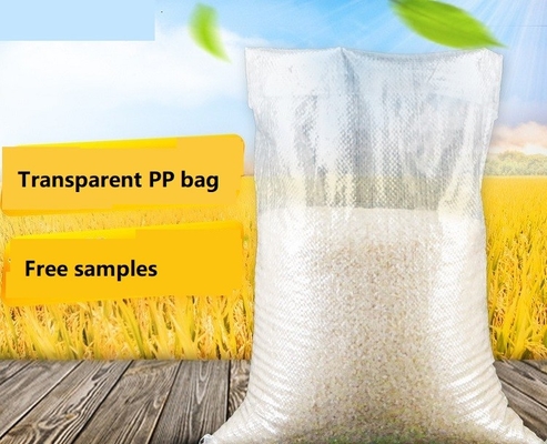 PP transparentes vacíos Mesh Netting Bags Polypropylene Woven Logo Printing