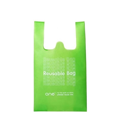 Camiseta grande reutilizable Bolso de compras multicolor ecológico