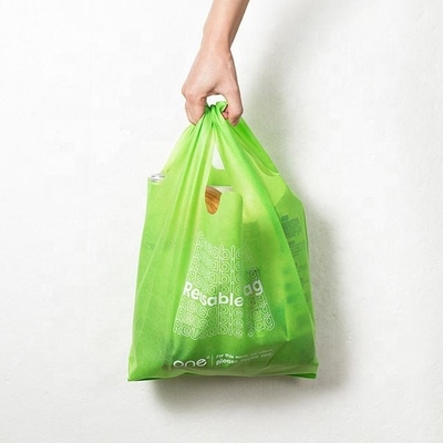 Bolsas de compras de chaleco reutilizables no tejidos de PP Bolsas de compras de toque